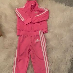 Pink Adidas Track Suit